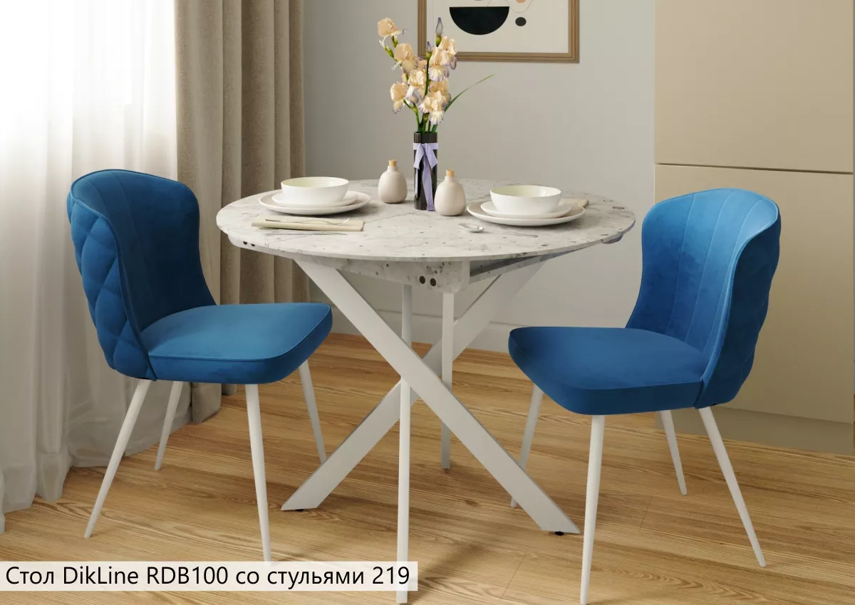 Стол DikLine RDB100 со стульями 219