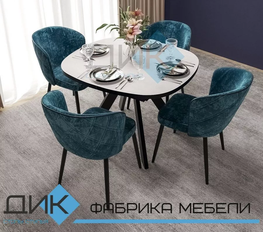 Стол Dikline B110 со стульями DikLine 347