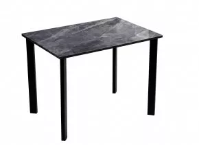 Стол DikLine DKT90 Керамика серый глянец (italian middle grey)/подстолье черное/опоры черные