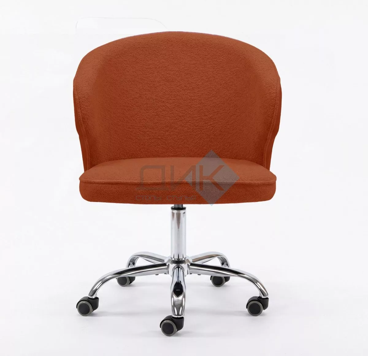 Кресло DikLine KD250, BL07/кожзам BUFF10 терракотовый