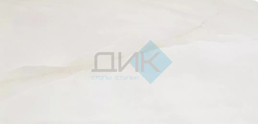 Стол DikLine DKA120E Керамика глянец белый Icelandic white jade (Ostra Bianco Light)/подстолье капучино