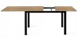 Стол Dikline L110 Дуб Галифакс (ЛДСП EGGER)/Опоры черный