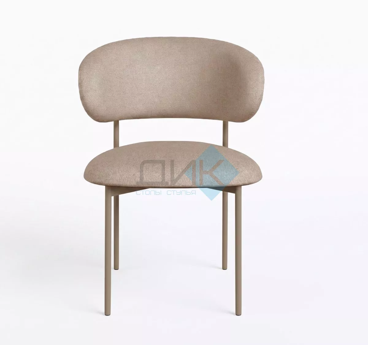Стул DikLine 201 NS04 CREAM, ножки капучино