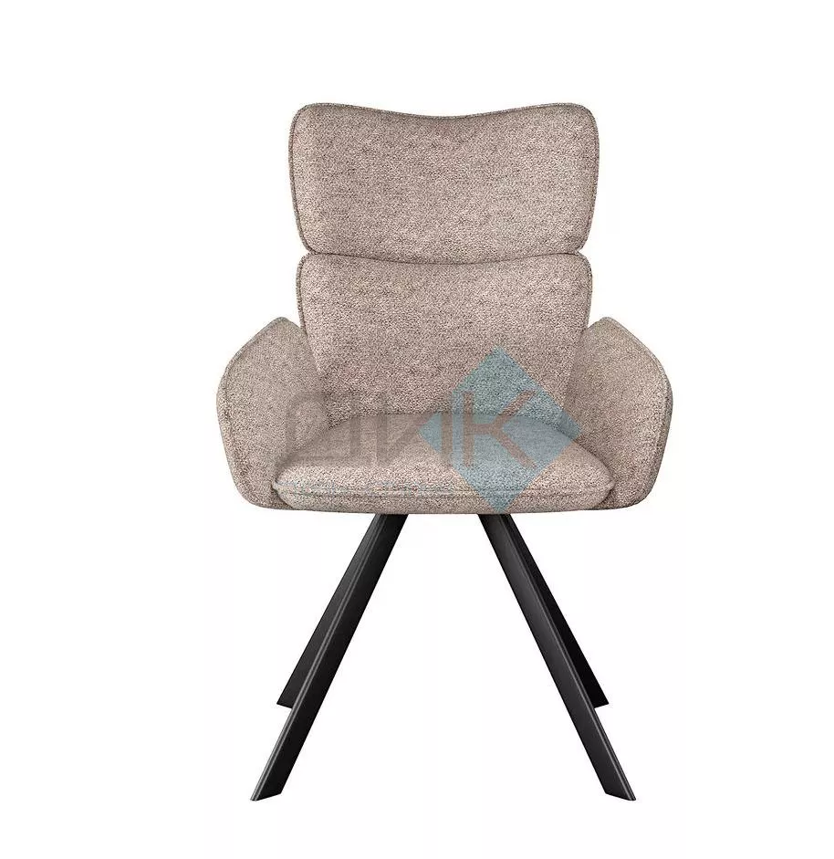 Стул DikLine 501 поворотный NS04 CREAM, ножки черные