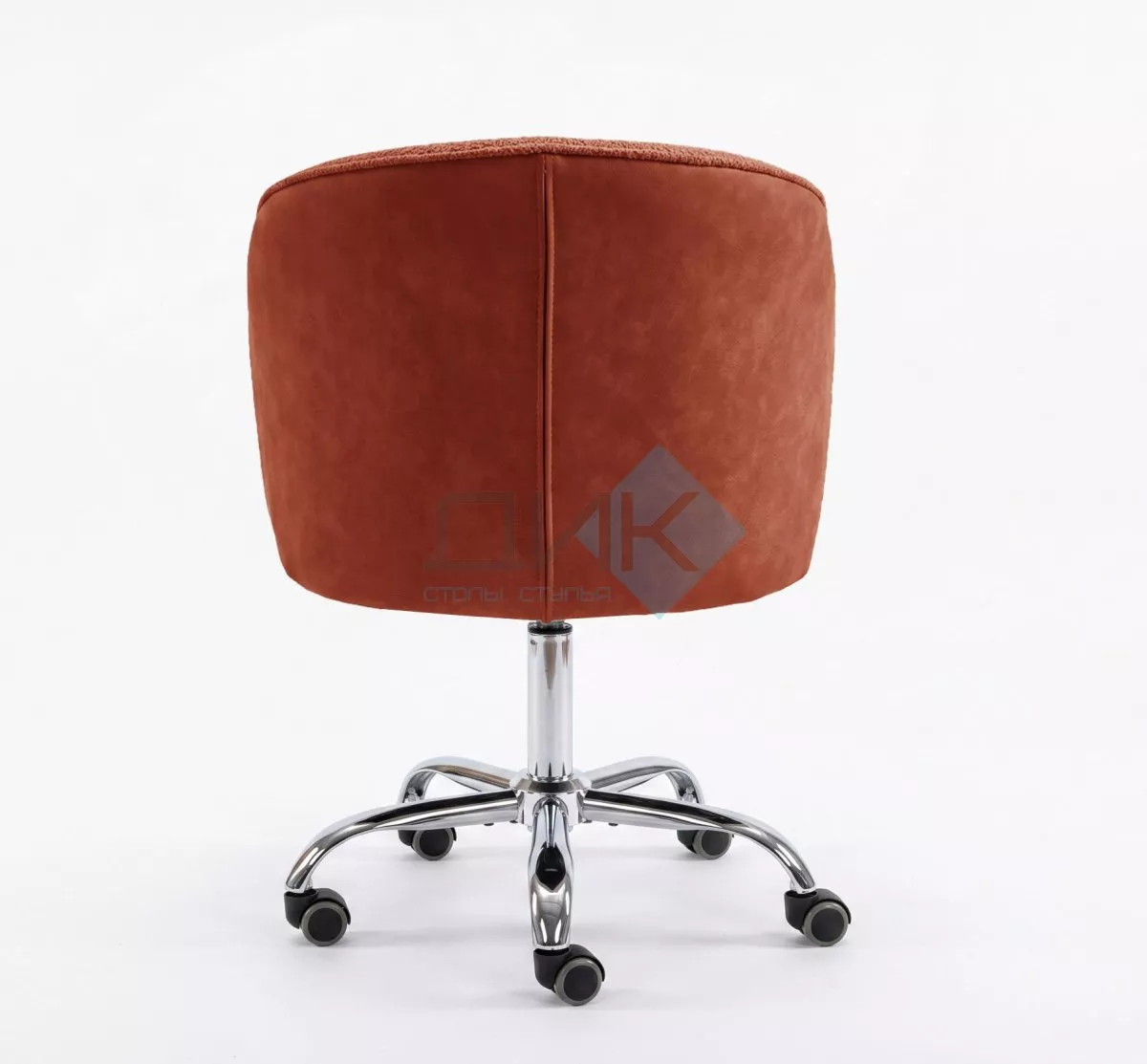 Кресло DikLine KD250, BL07/кожзам BUFF10 терракотовый