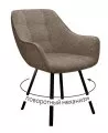Стул DikLine 252 М поворотный, NS05 CAPPUCCINO, ножки черные