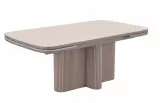 Стол DikLine DKO160 Керамика Krater Perla (бежевый матовый)/подстолье капучино/опоры капучино (2 уп.)