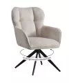 Стул DikLine 1461B микровелюр LEO #26 бежевый/опоры черные
