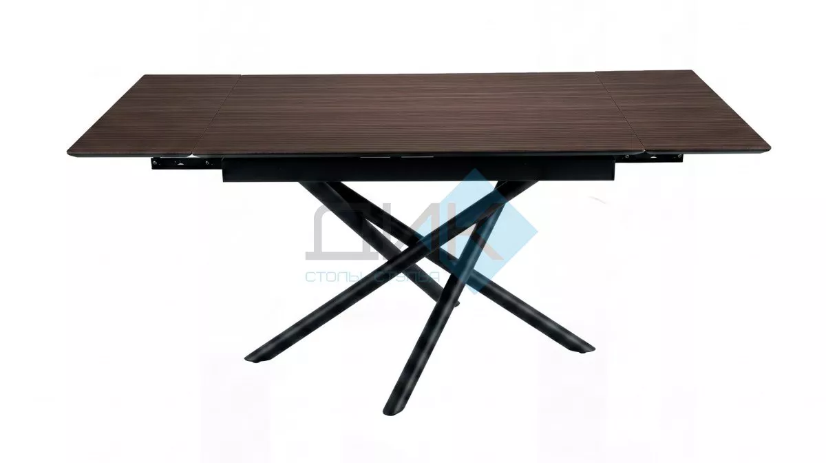 Стол DikLine BX110 Итальянский орех Вармия/опоры черные (2уп.)
