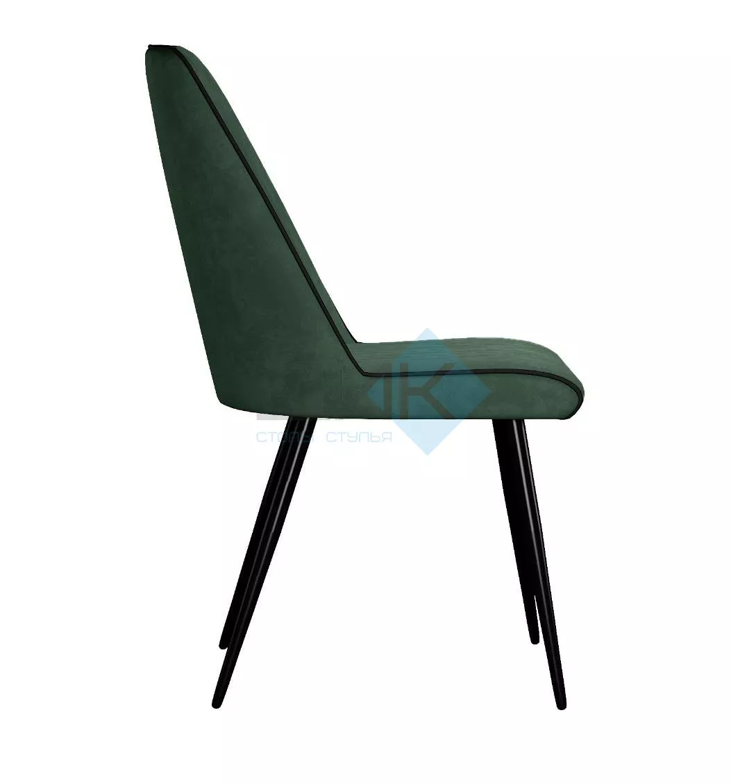 Стул DikLine 325 B10 GREEN , ножки черные