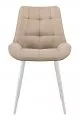 Стул DikLine 206М B03 BEIGE, ножки белые