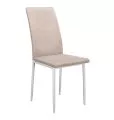 Стул DikLine 272 B03 BEIGE, ножки белые