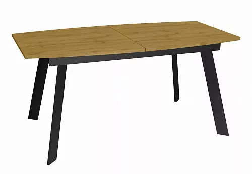 Стол DikLine XL160 Дуб Каселла натуральный / опоры черные