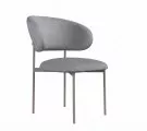 Стул DikLine 201 NS10 GREY, ножки капучино