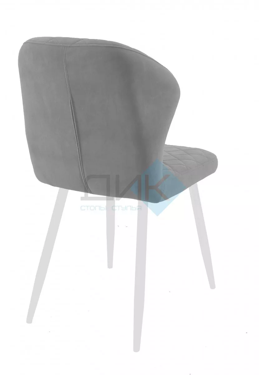 Стул DikLine 239М B22 GREY, ножки белые