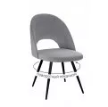 Стул DikLine 383 поворотный B22 GREY, ножки черные