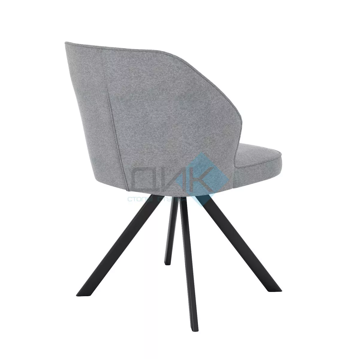 Стул DikLine 233 поворотный NS10 GREY, ножки черные