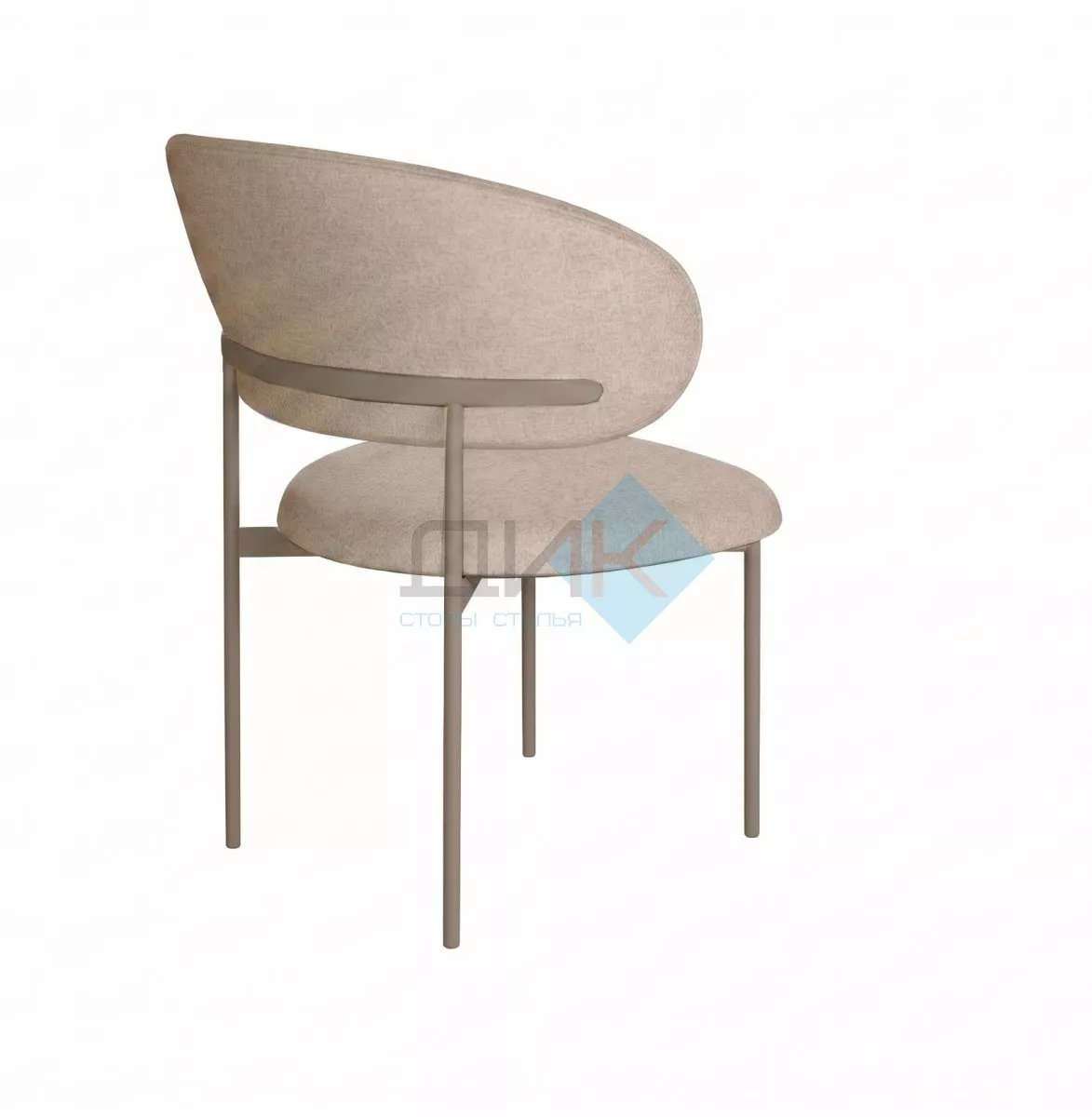 Стул DikLine 201 NS04 CREAM, ножки капучино