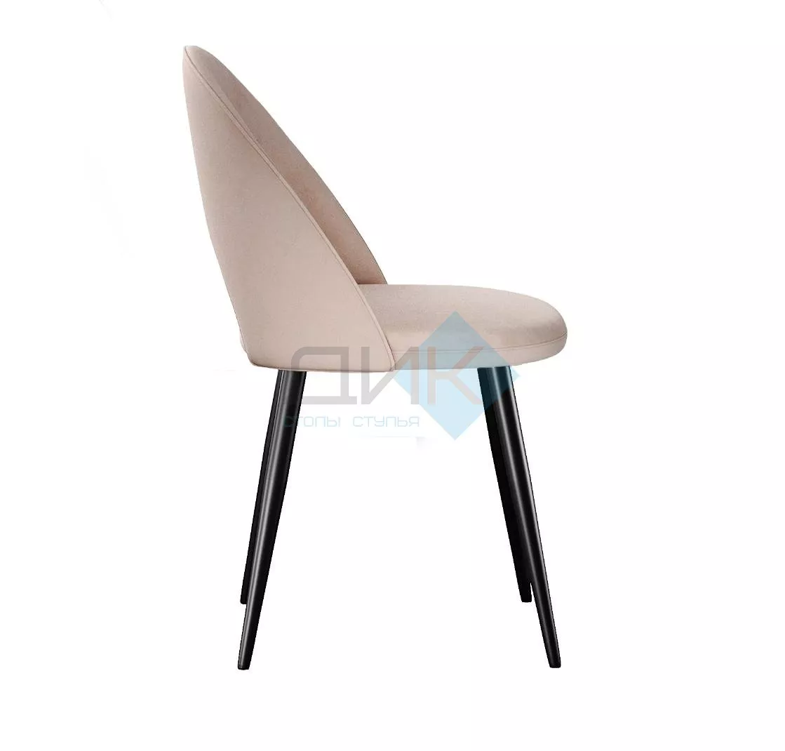 Стул DikLine 383 поворотный B03 BEIGE, ножки черные