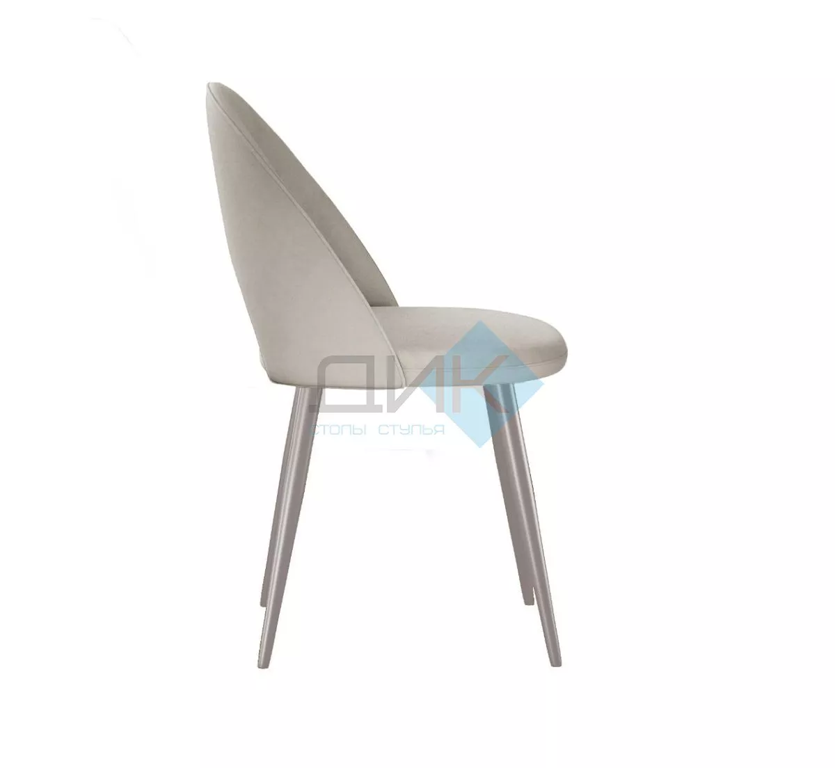 Стул DikLine 383 поворотный B03 BEIGE, ножки капучино