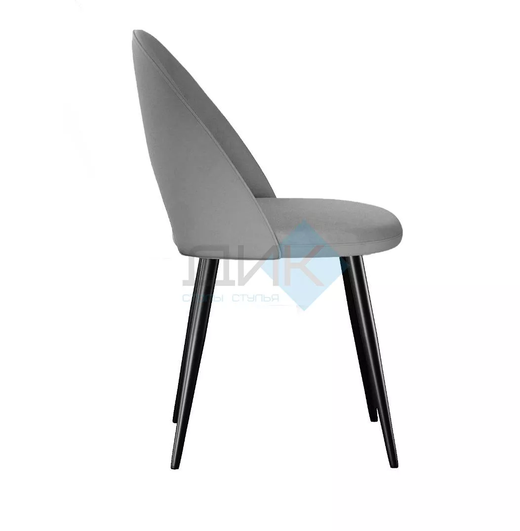 Стул DikLine 383 поворотный B22 GREY, ножки черные