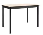 Стол DikLine LK110 Керамика Krater Perla (бежевый матовый) /подстолье черное/опоры черные
