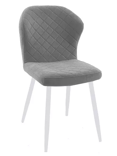Стул DikLine 239М B22 GREY, ножки белые