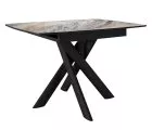 Стол DikLine DKB110, Керамика Venetian Brown Light глянец, опоры черные
