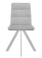 Стул DikLine 230 поворотный B22 GREY, ножки белые