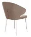 Стул DikLine 355 B03 BEIGE, ножки белые