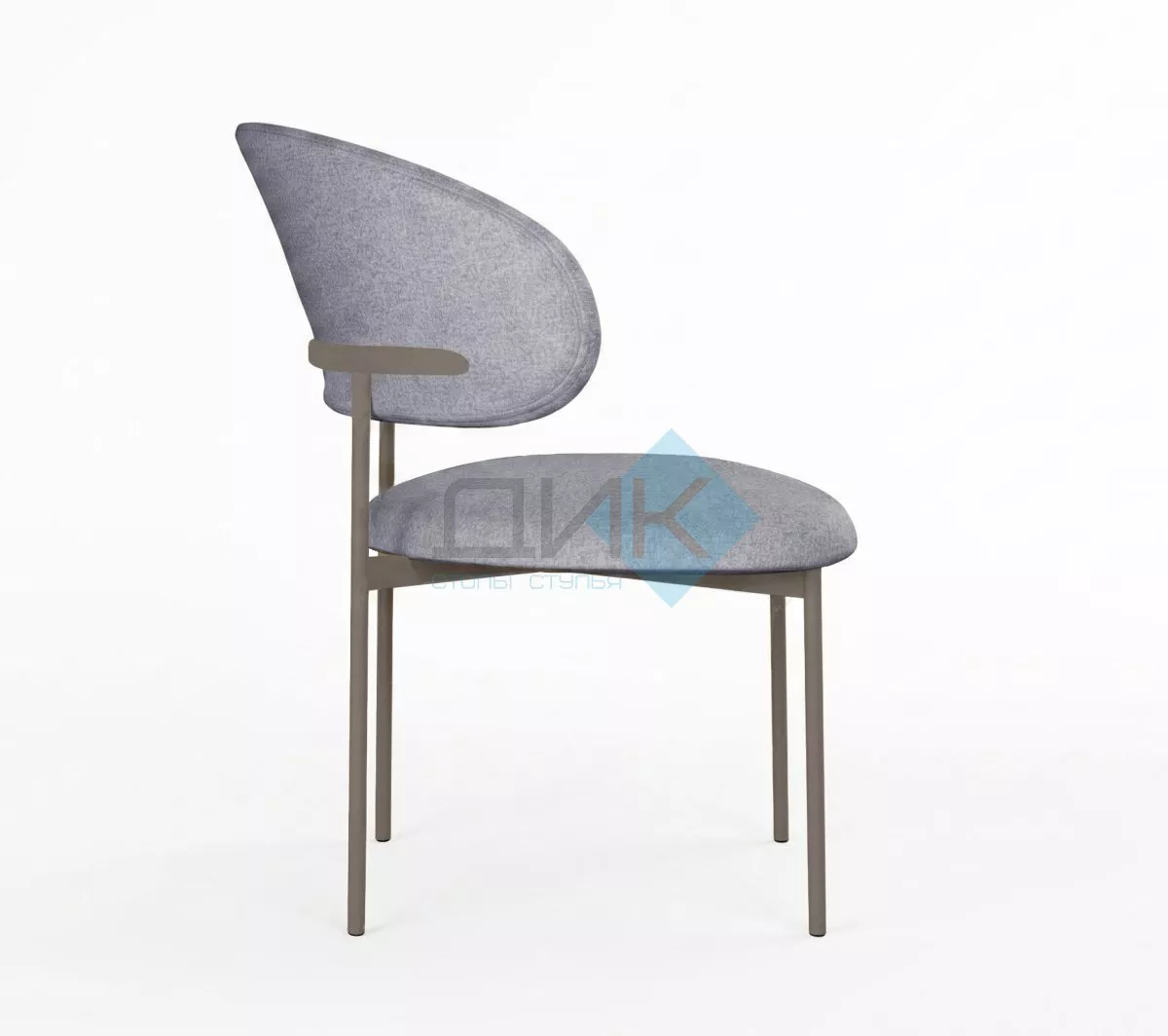 Стул DikLine 201 NS10 GREY, ножки капучино