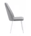 Стул DikLine 327 поворотный B22 GREY, ножки белые