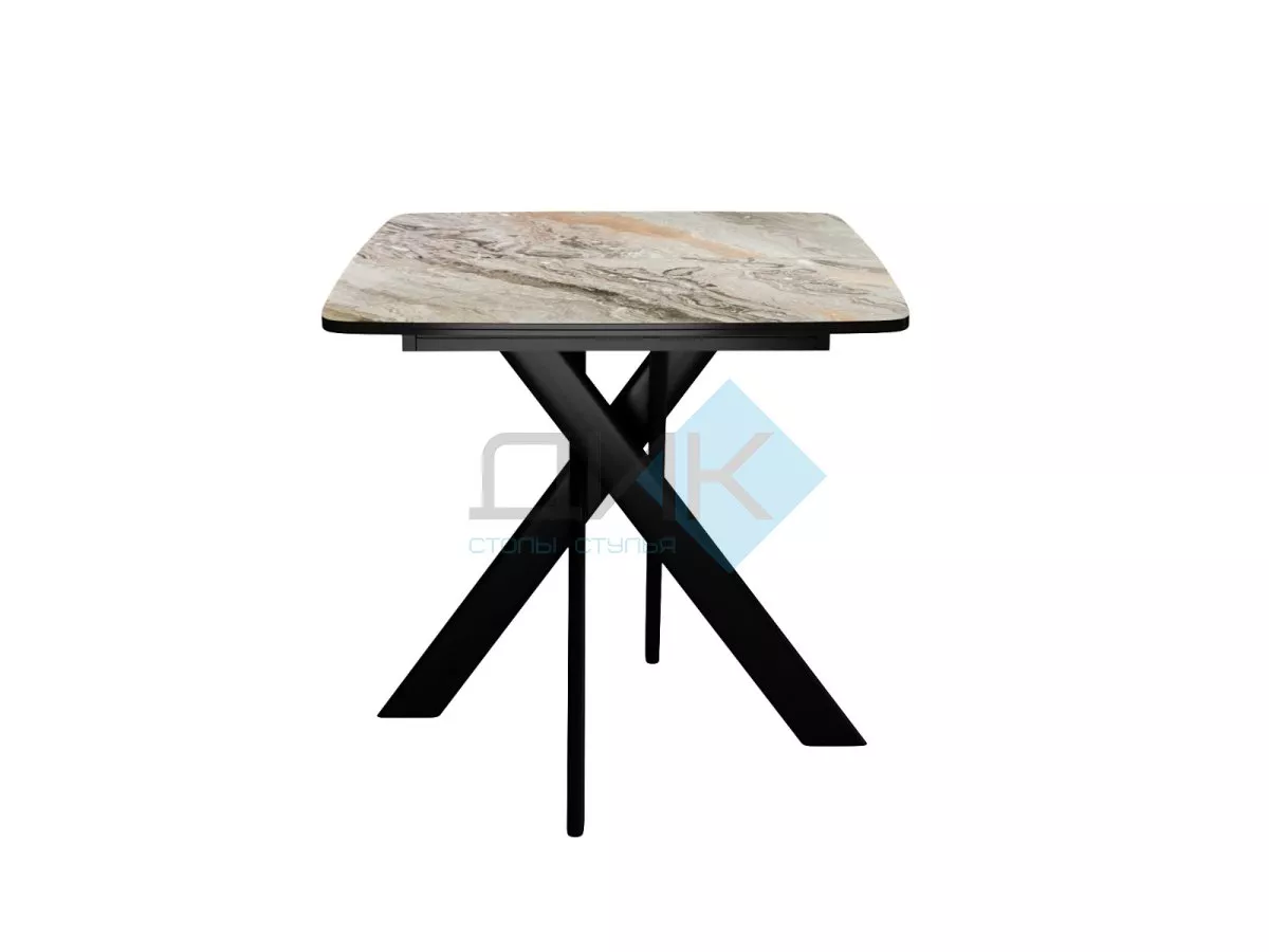 Стол DikLine DKB110, Керамика Venetian Brown Light глянец, опоры черные
