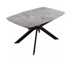 Стол DikLine BK140 Керамика Italian Grey (глянец серый)/подстолье черное/опоры черные Образец в салоне ТЦ Косино город