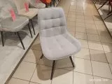 Стул DikLine 226 поворотный B22 GREY, ножки черные - образец в ТЦ КЭМП, Щелково