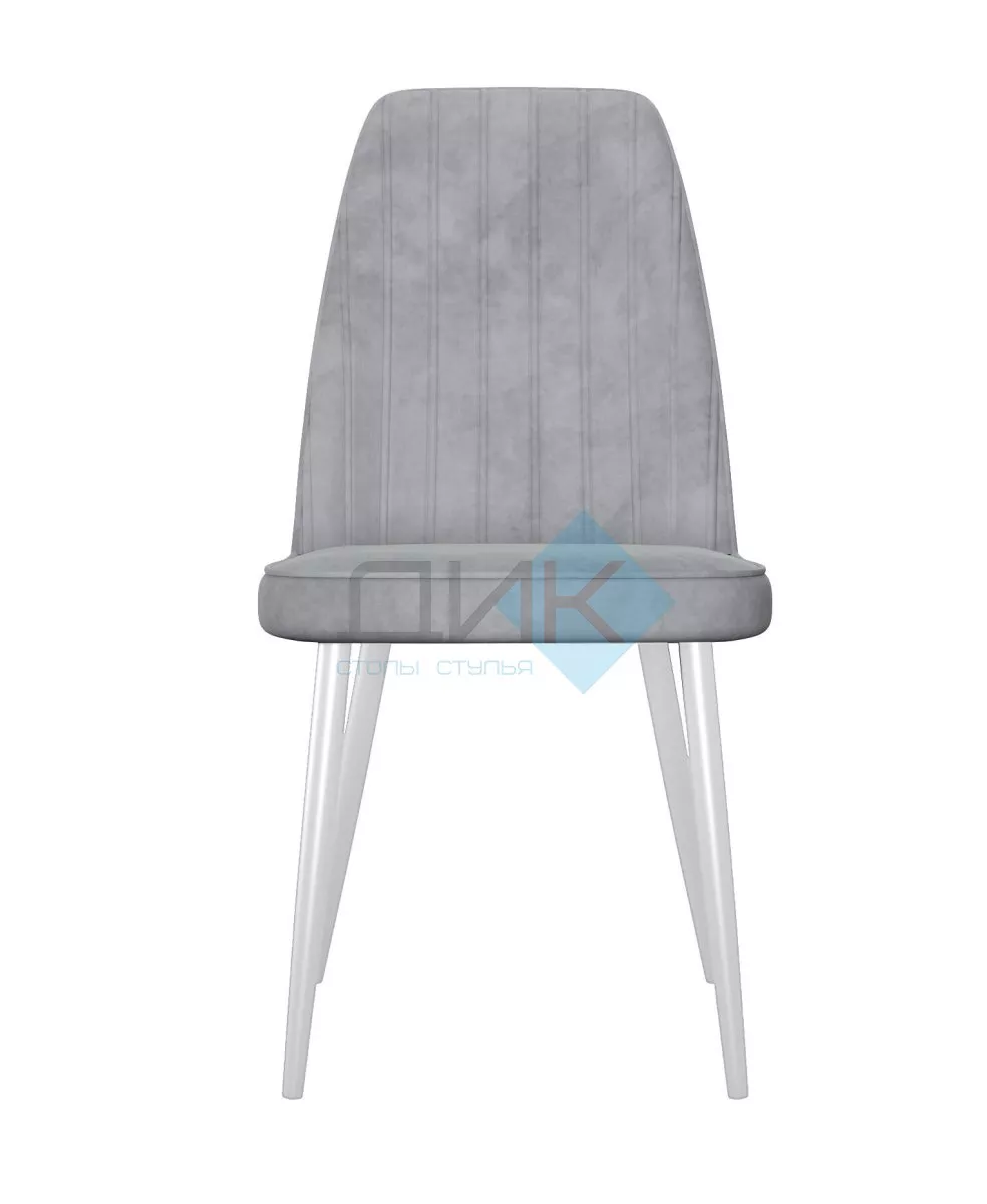 Стул DikLine 326 B22 GREY, ножки белые