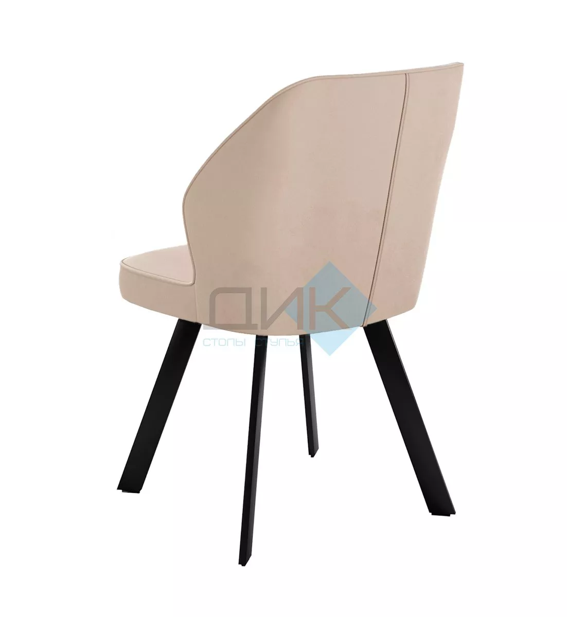Стул DikLine 232M поворотный B03 BEIGE, ножки черные