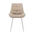 Стул DikLine 226 поворотный B03 BEIGE, ножки белые
