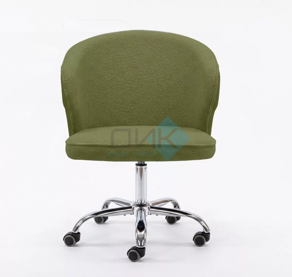 Кресло DikLine KD250, BL09/кожзам BUFF13 светло-зеленый