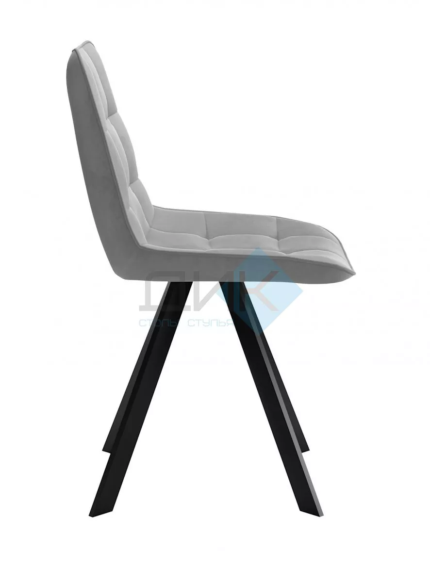 Стул DikLine 229 поворотный, B22 GREY, ножки черные