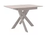 Стол DikLine DKB110, Керамика Krater Perla (бежевый матовый)/подстолье капучино/опоры капучино