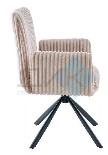 Стул DikLine 6827 т.к Бежевая Velo 30, опоры черные
