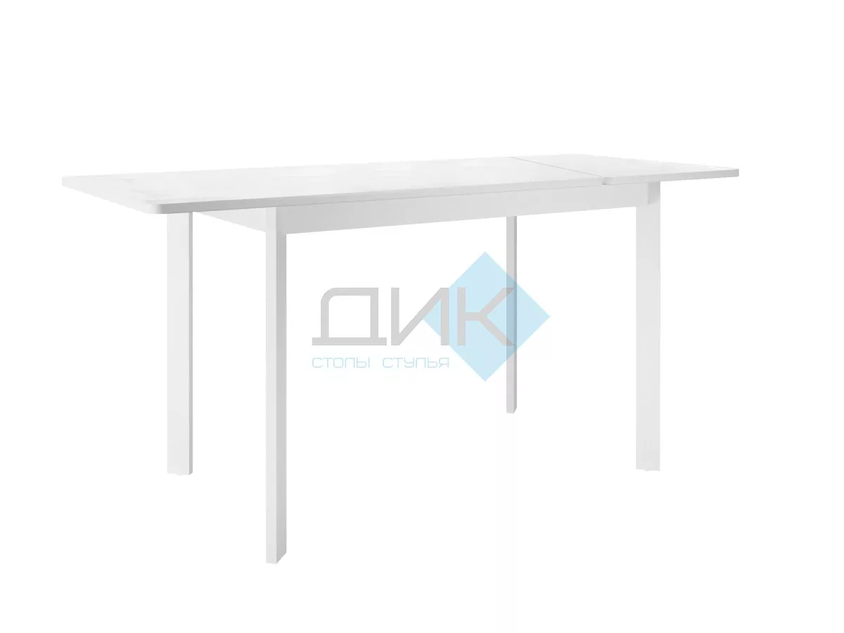 Стол DikLine LK90 Керамика Mono white (белый матовый) /подстолье белое/опоры белые