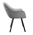 Стул DikLine 252 М поворотный, NS10 GREY, ножки черные