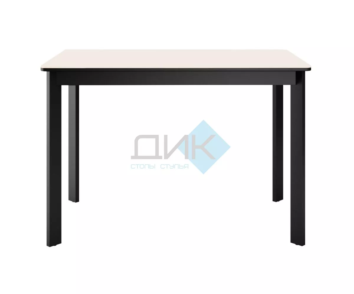 Стол DikLine LK110 Керамика Krater Perla (бежевый матовый) /подстолье черное/опоры черные