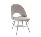 Стул DikLine 383 поворотный B03 BEIGE, ножки капучино