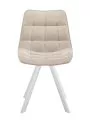 Стул DikLine 229 поворотный, B03 BEIGE, ножки белые