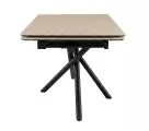 Стол DikLine BX110 Текстиль бежевый/опоры черные (2 уп.)