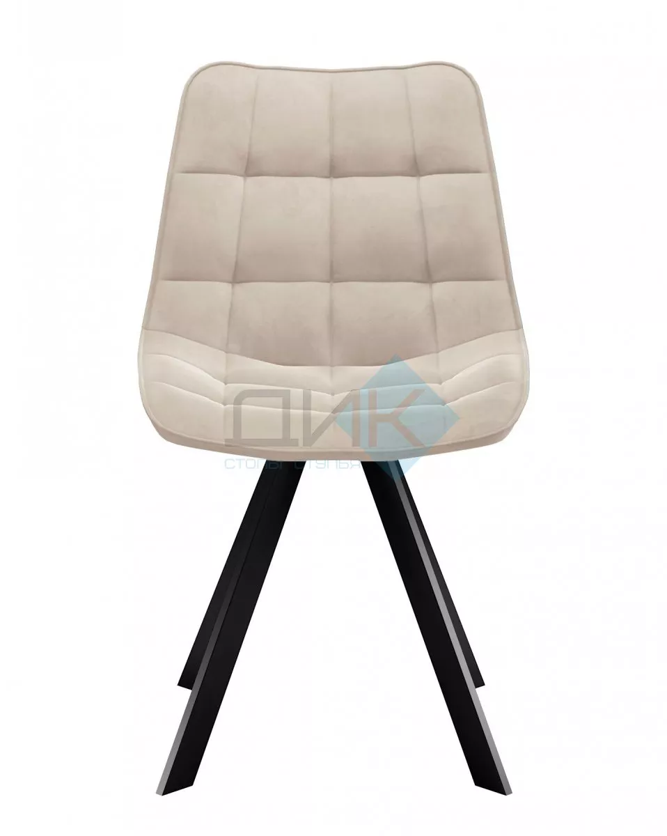 Стул DikLine 229 поворотный, B03 BEIGE, ножки черные