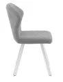 Стул DikLine 339 поворотный B22 GREY, ножки белые